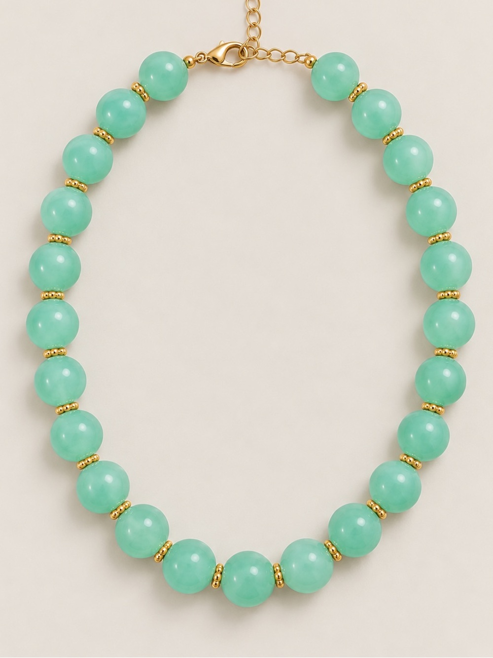 New! Mint Green Beaded Colorful Dopamine Necklace NWOT